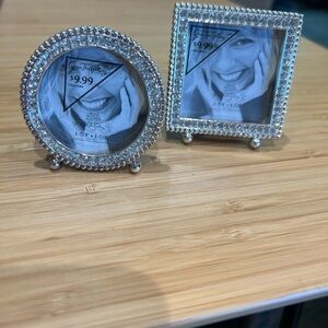 ✨ Sparkly Rhinestone Mini Photo Frames Set (2) ✨